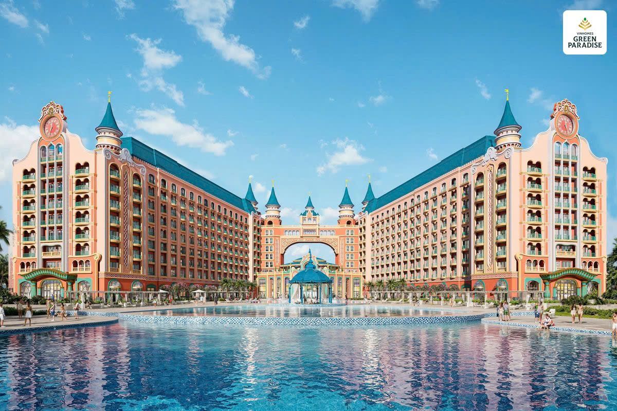 Phối cảnh tổ hợp khách sạn ven biển