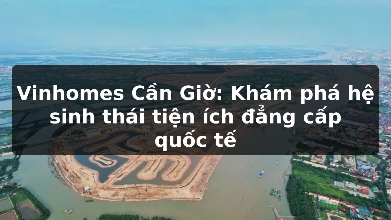 Vinhomes Cần Giờ: Khám phá hệ sinh thái tiện ích đẳng cấp quốc tế